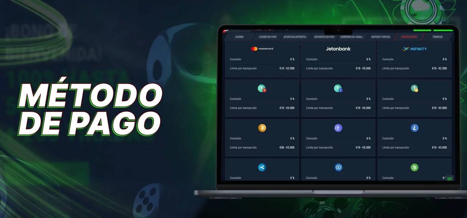 métodos de pago disponibles para usuarios españoles