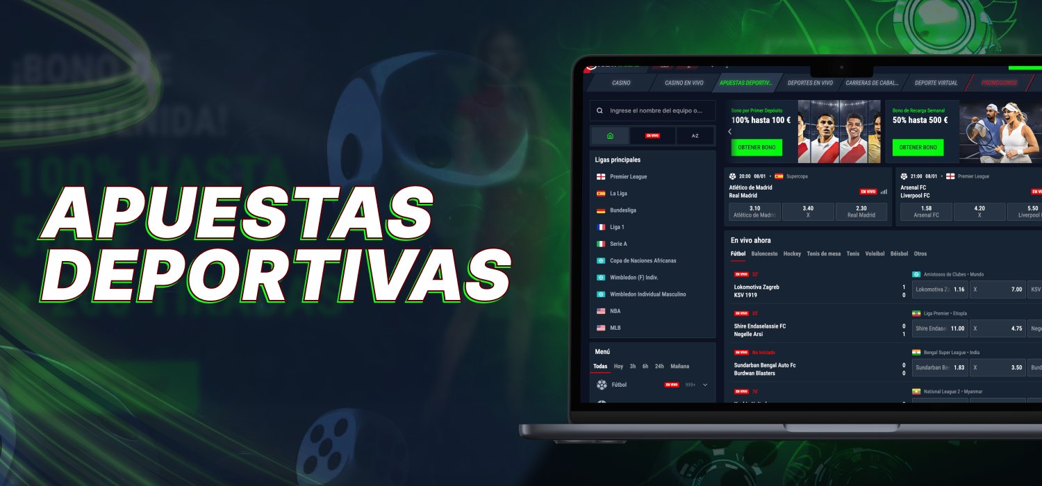 apuestas en eventos deportivos en la plataforma