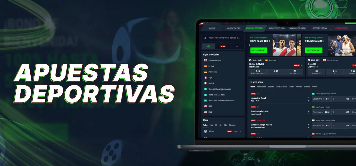 apuestas en eventos deportivos en la plataforma