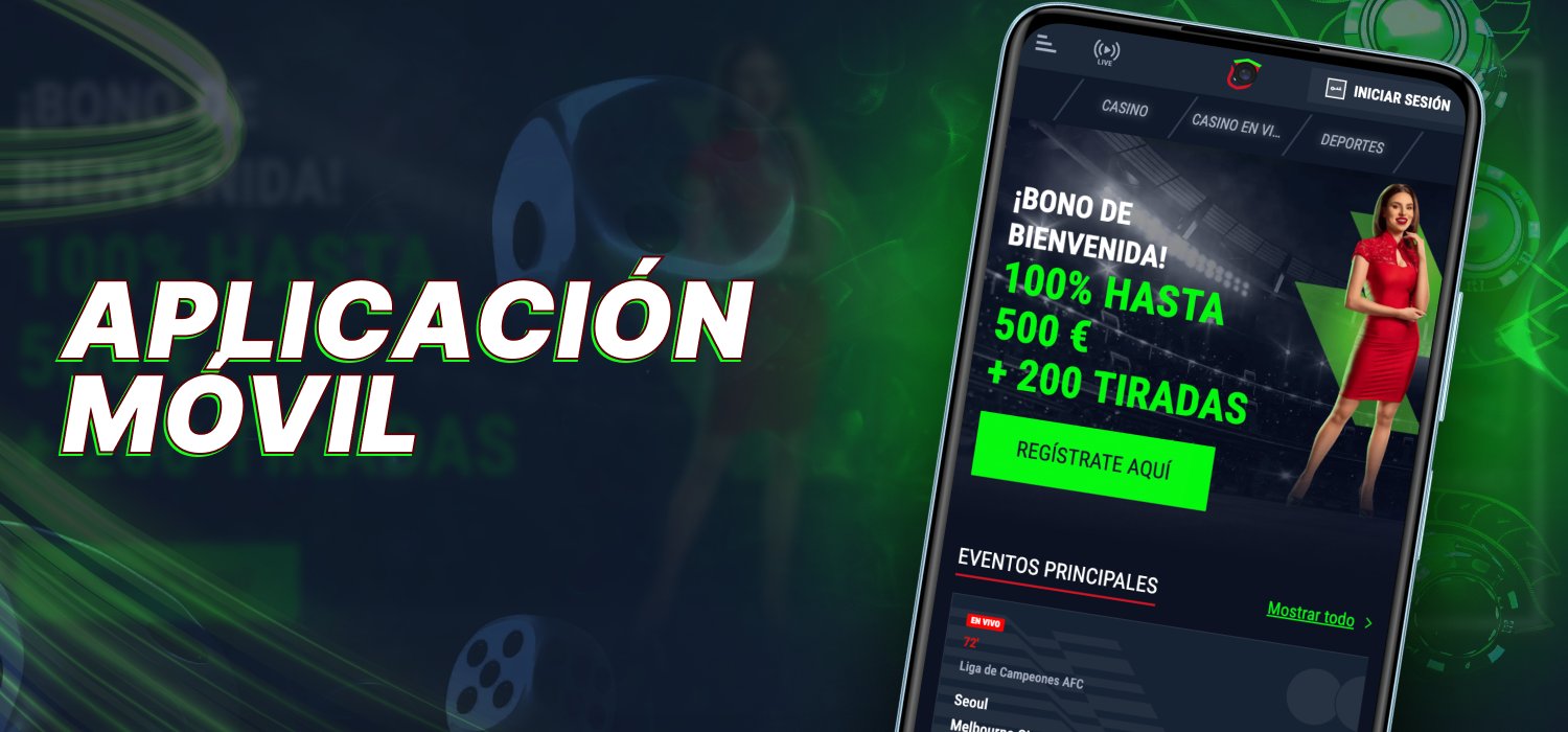 Aplicación móvil de casino para Android e iOS