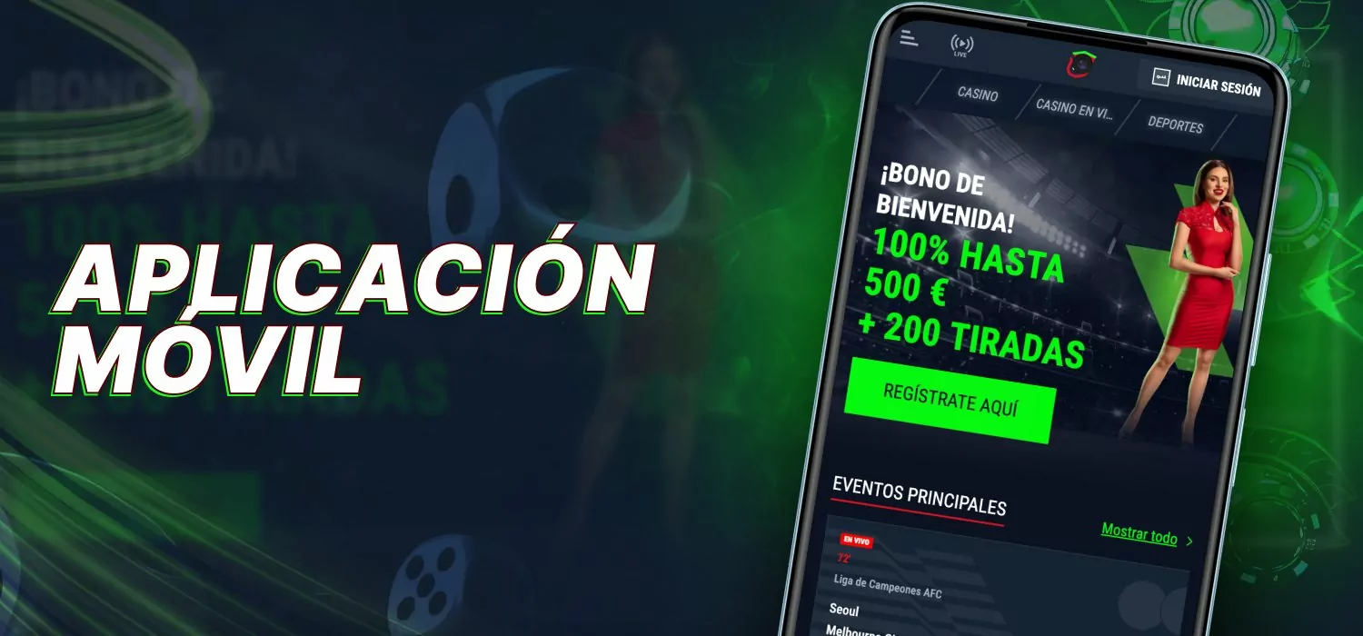 Aplicación móvil de casino para Android e iOS